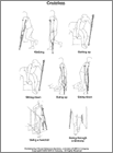 Thumbnail image of: Crutches, How to Use: Illustration