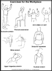 Thumbnail image of: Exercises to Do at Work: Illustration