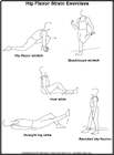 Thumbnail image of: Hip Flexor Strain Exercises:  Illustration