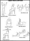 Thumbnail image of: Upper Back Pain Exercises: Illustration