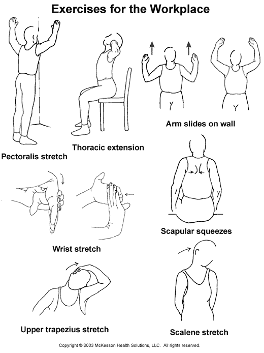 Exercises to Do at Work: Illustration